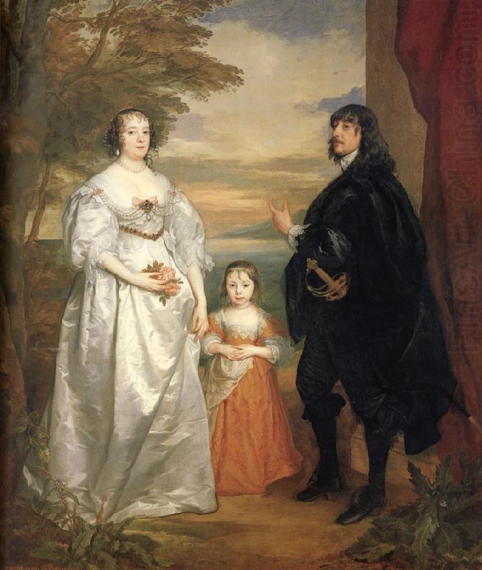Anthony Van Dyck James,seventh earl of derby,his lady and child china oil painting image